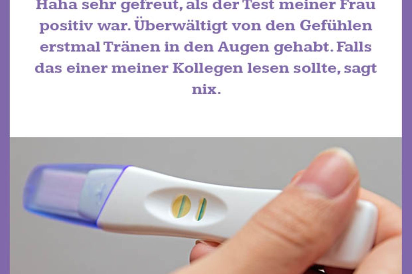 Von Angst bis riesengroße Freude: Positiver Schwangerschaftstest: Hier sind alle Reaktionen dabei!